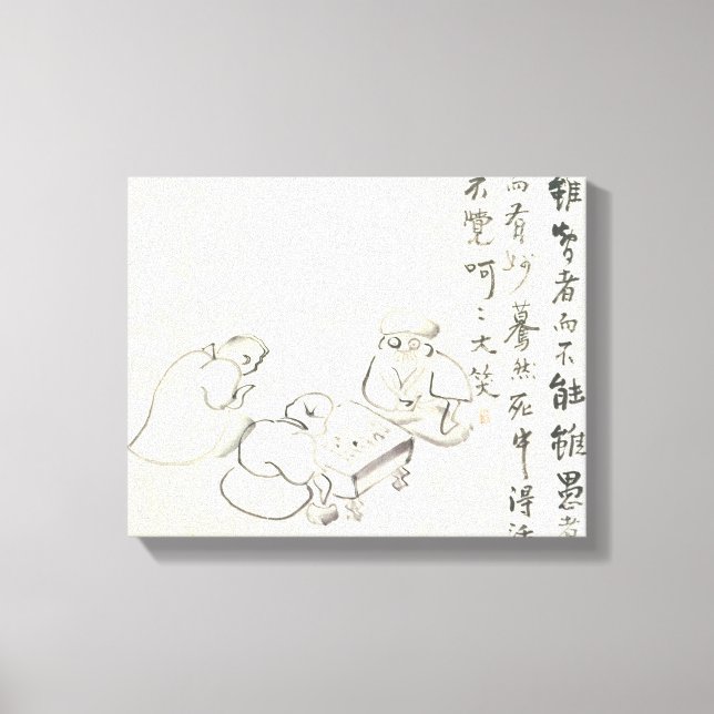 Zen Classics - Gibon Sengai - Goose & Heron Canvastryck (Framsida)