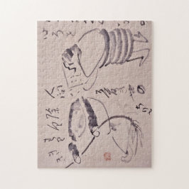 Zen Classics - Gibon Sengai - Kanzan and Jittoku Pussel