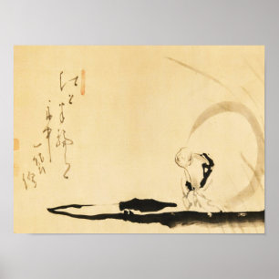 Zen Classics - Hakuin Ekaku - Hotei i båt Poster