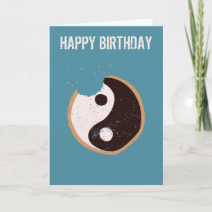 Zen Cookie Yin och Yang Birthday Kort