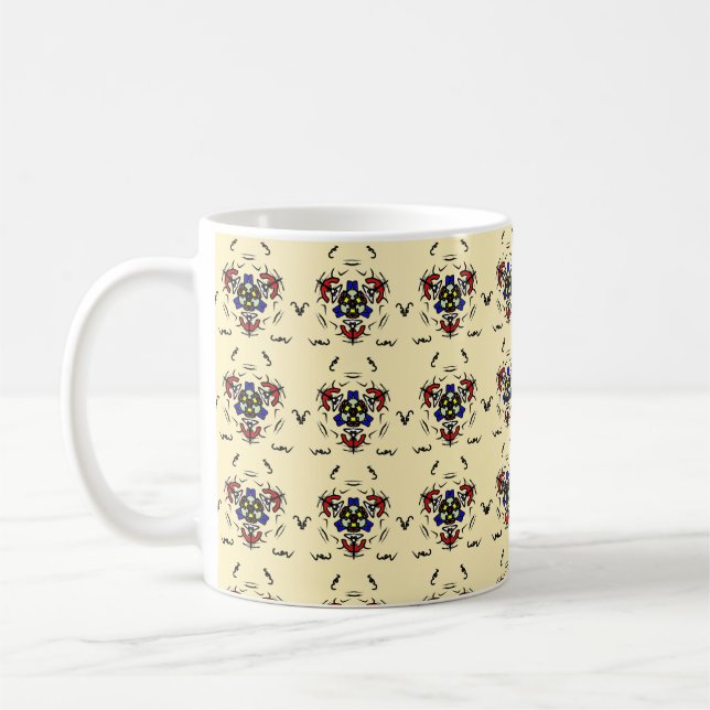 Zen Cream Symmetri Kaffemugg (Vänster)