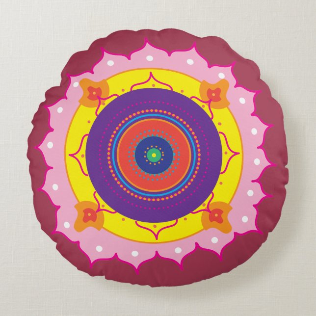 Zen Cushion Rund Kudde (Framsidan)