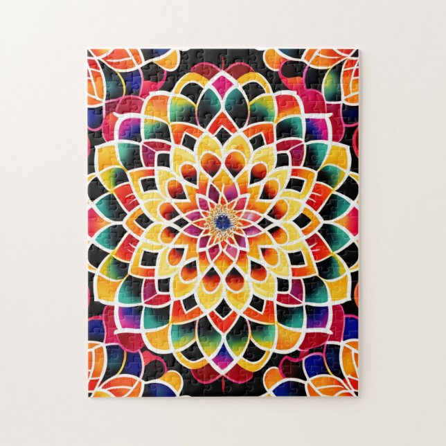 Zen Cute Colorful Mandala Pussel (Vertikal)