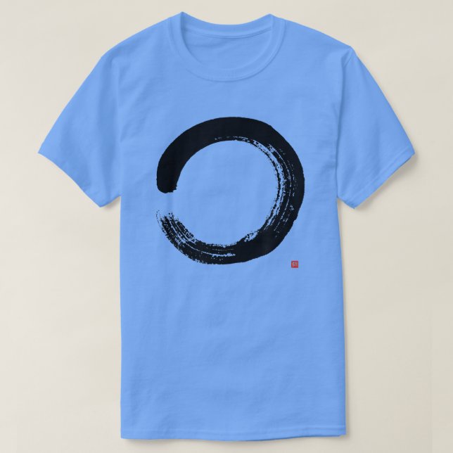 Zen Enso Artistic Japansk Enso Circle Painting T Shirt (Design framsida)