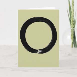 Zen Enso Buddhist-hälsningskort Kort