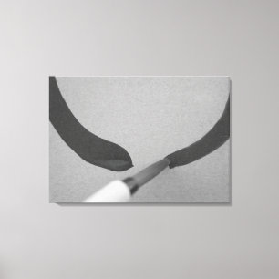Zen Enso Calligraphy Push Canvastryck
