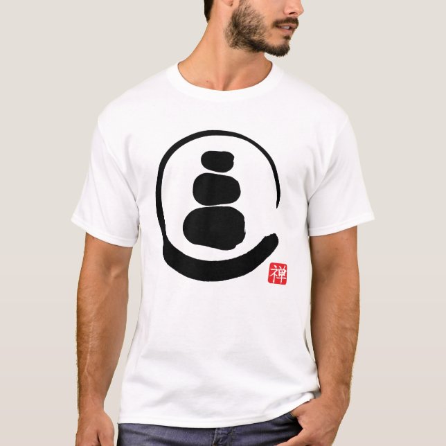 Zen Enzo Circle och Zen stones T Shirt (Framsida)