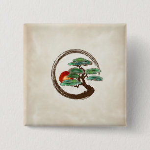 Zen Enzo Geode Bonsai Träd på canvas Knapp