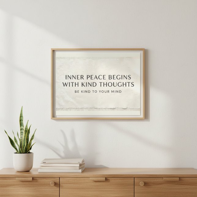 Zen Fabric Texture Mental Health Art Fototryck (Skapare uppladdad)