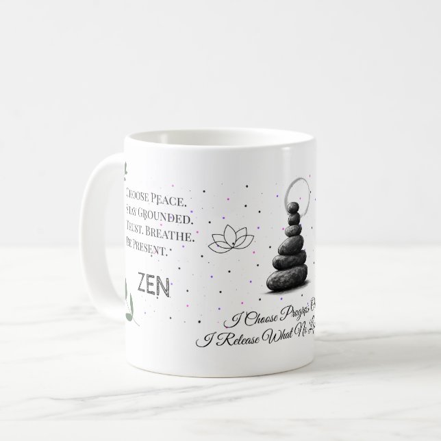 Zen Flow Mindfulness Mug Kaffemugg (Framsida vänster)