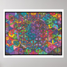 Zen Flower of Life - Divine Ögon Print