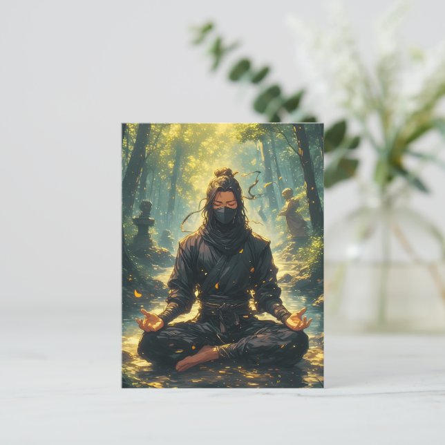 Zen för den skuggige krigaren vykort (Stående Fram)