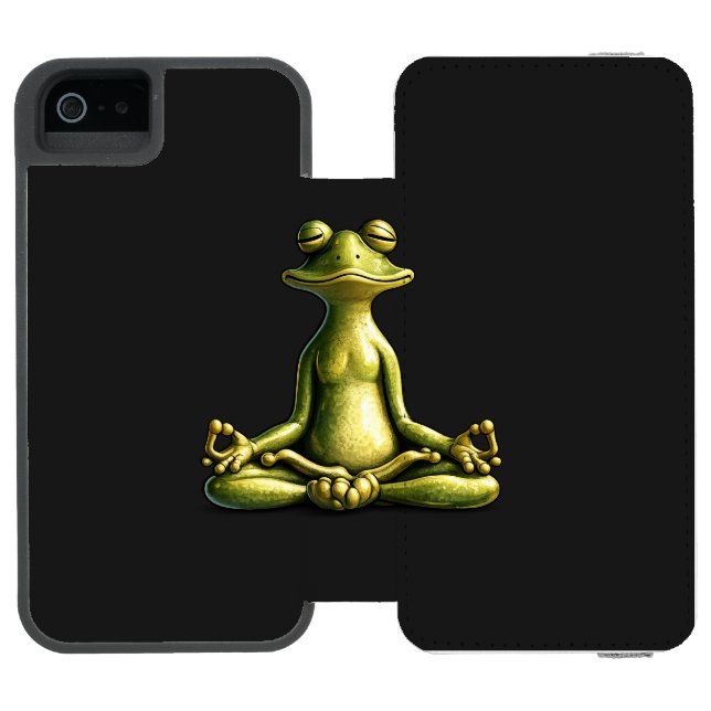 Zen Frog Incipio iPhone Wallet Skal (Folio Öppen)