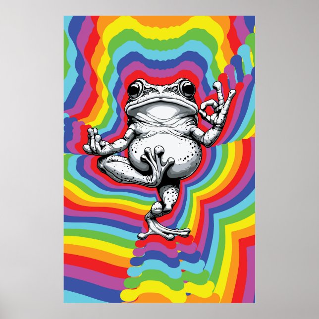 Zen Frog mästerverk Poster (Framsidan)