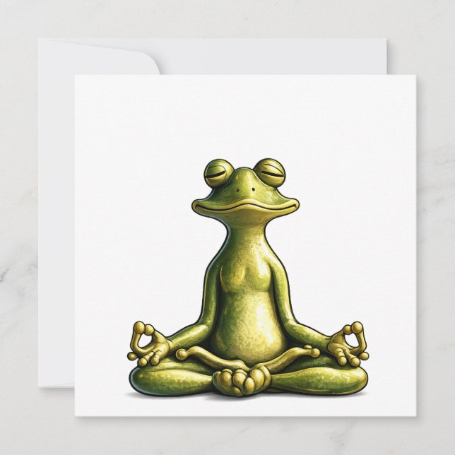 Zen Frog Tack Kort (Framsida)