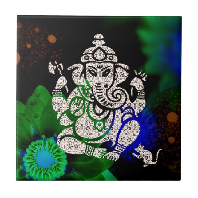 Zen Ganesh Kakelplatta (Framsidan)