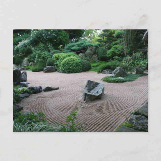 Zen Garden H Ligcape Garden Photography Postcard Vykort (Framsida)
