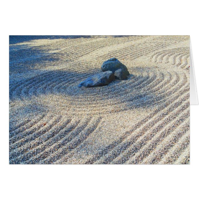 Zen Garden Hälsningskort (Framsidan Horizontal)