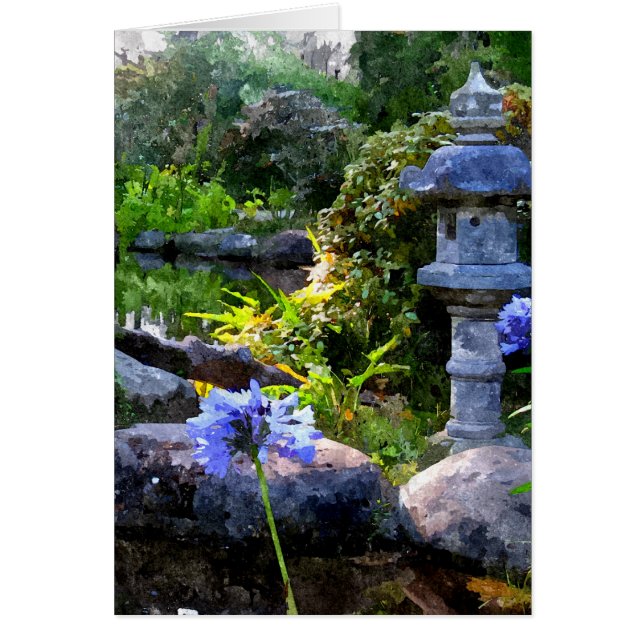 Zen Garden Hälsningskort (Framsidan)