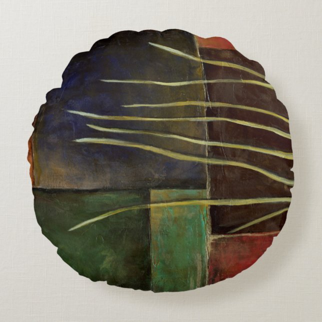 Zen Garden I Rund Kudde (Framsidan)