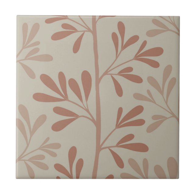 Zen Garden Stems XL 6 minimum botaniskt Kakelplatta (Framsidan)