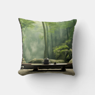 Zen Garden Tranquil fredliga natur Kudde