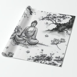 Zen Garden Wrapping Papper Presentpapper