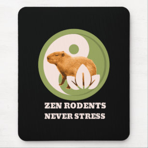 Zen Gnagare Stressar Aldrig Capybara Humor Musmatta