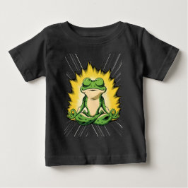 Zen Groda Meditation Super Saiyan Glöd Konst T Shirt