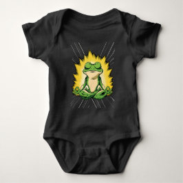 Zen Groda Meditation Super Saiyan Glöd Konst T Shirt