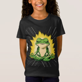 Zen Groda Meditation Super Saiyan Glöd Konst T Shirt