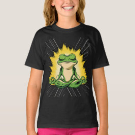 Zen Groda Meditation Super Saiyan Glöd Konst T Shirt
