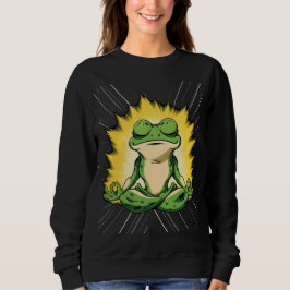 Zen Groda Meditation Super Saiyan Glöd Konst T Shirt