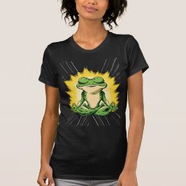 Zen Groda Meditation Super Saiyan Glöd Konst T Shirt