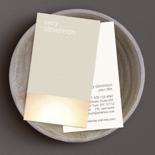 Zen Guld Glow Modern minimalistisk teaterpaupe Visitkort