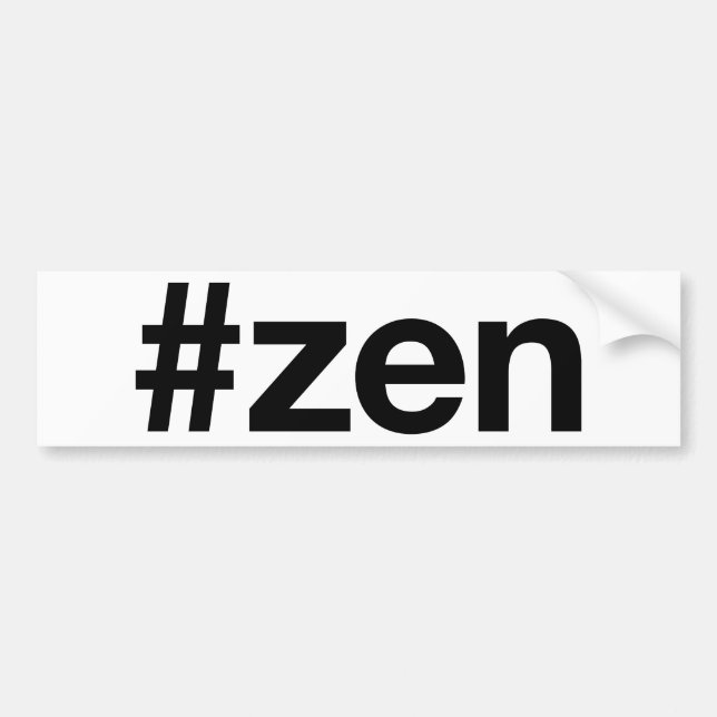 ZEN Hashtag Bildekal (Framsidan)