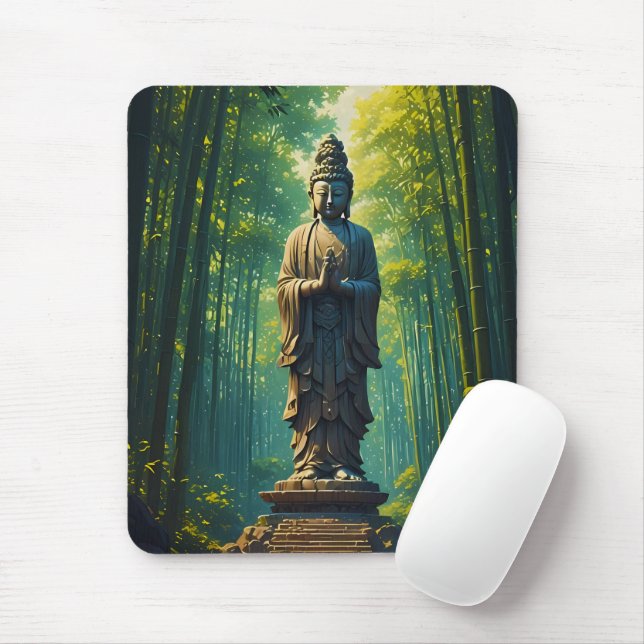 Zen i Bamboo Grove Musmatta (Med mus)