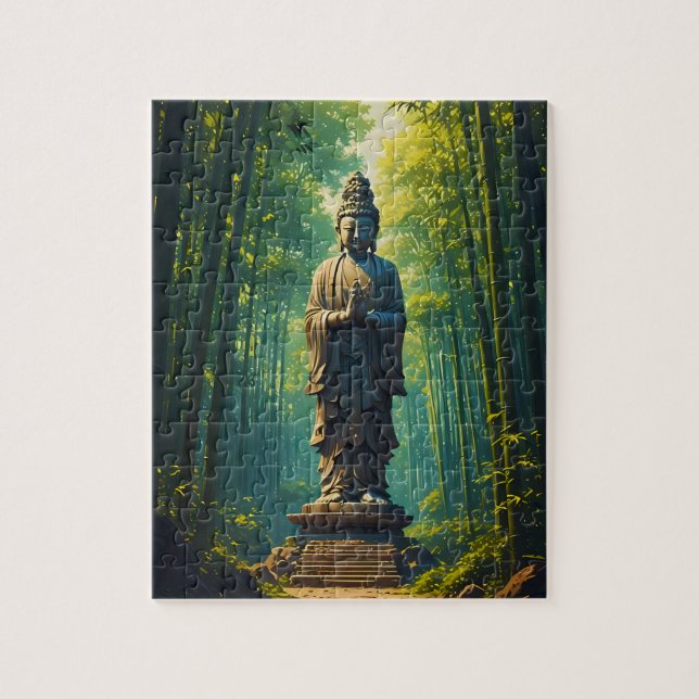 Zen i bambuskogen pussel (Vertikal)
