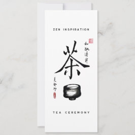 "Zen inspiration/Tea-ceremoni" Tea Älskare Flat Ca