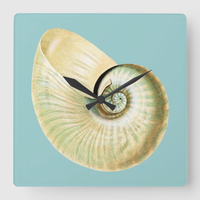 Zen Inspired Beach Theme Fyrkantig Klocka (Framsida)