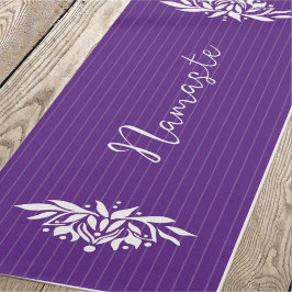 Zen Inspired Flaming Lotus Flower Yoga Mat