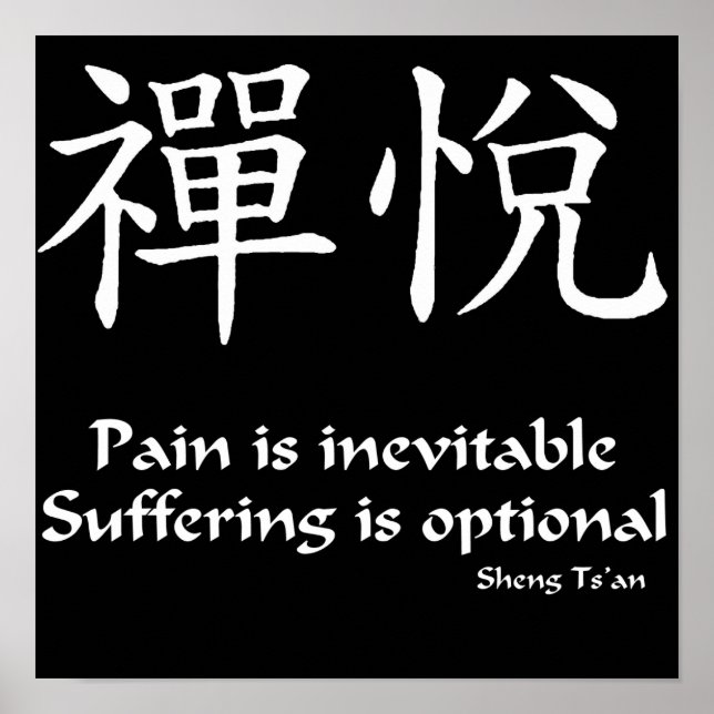 Zen Joy - Pain Poster (Framsidan)