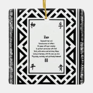 Zen Julgransprydnad Keramik