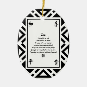 Zen Julgransprydnad Keramik