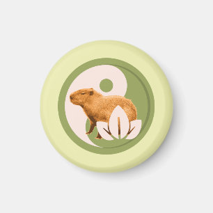 Zen Kapibar Yin Yang Fredlig Natur Magnet