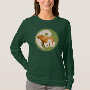 Zen Kapibar Yin Yang Fredlig Natur T Shirt