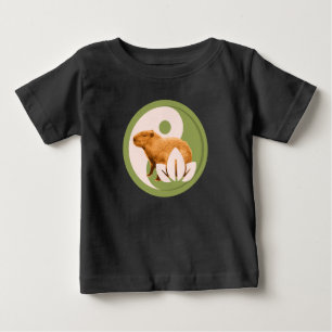 Zen Kapibar Yin Yang Fredlig Natur T Shirt