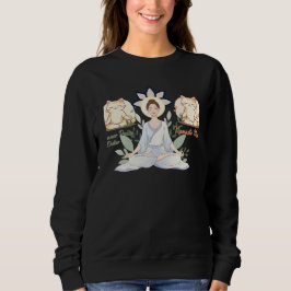 Zen Katt Yoga Minimal Söt Meditation Design T Shirt