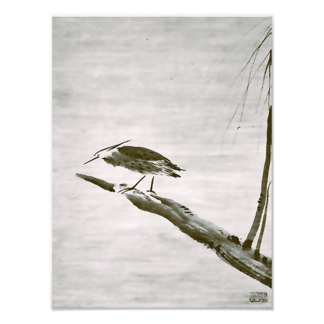 Zen-klassiker - Sesshu - Hägring och pil Fototryck (Framsidan)