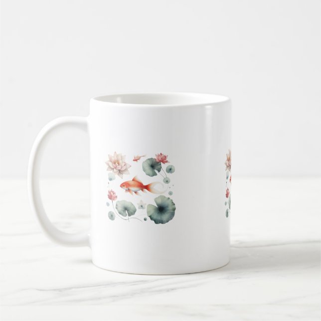 Zen Koi Serenity Kaffemugg (Vänster)